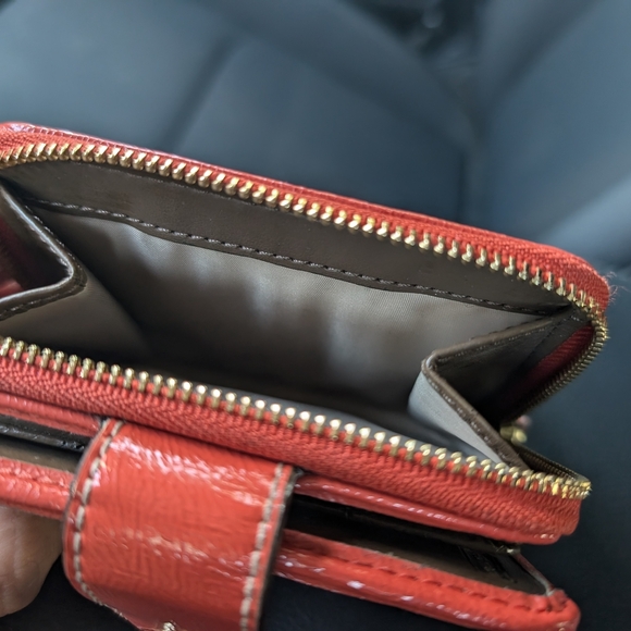 Coach Brown and Orange Wallet - Picture 5 of 7
